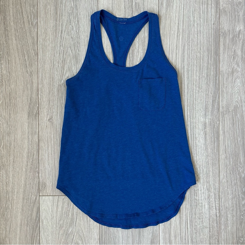 Lululemon Blue Racerback Tank Top